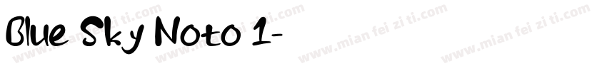 Blue Sky Noto 1字体转换